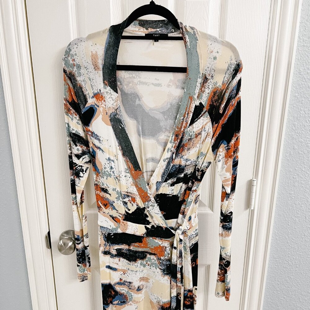 TART marbled wrap dress